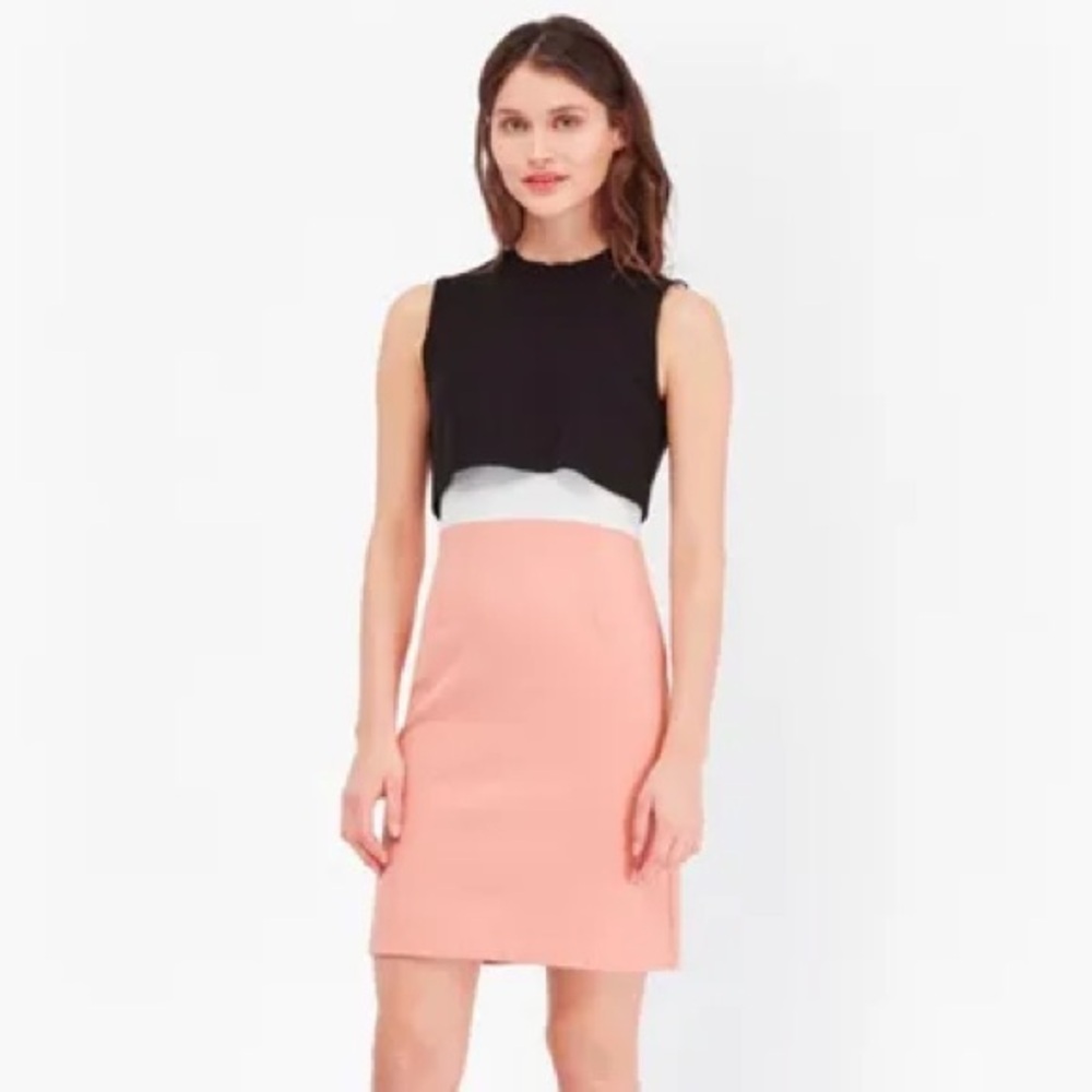French Connection Black and Pink Women's Dress size 2 NWT